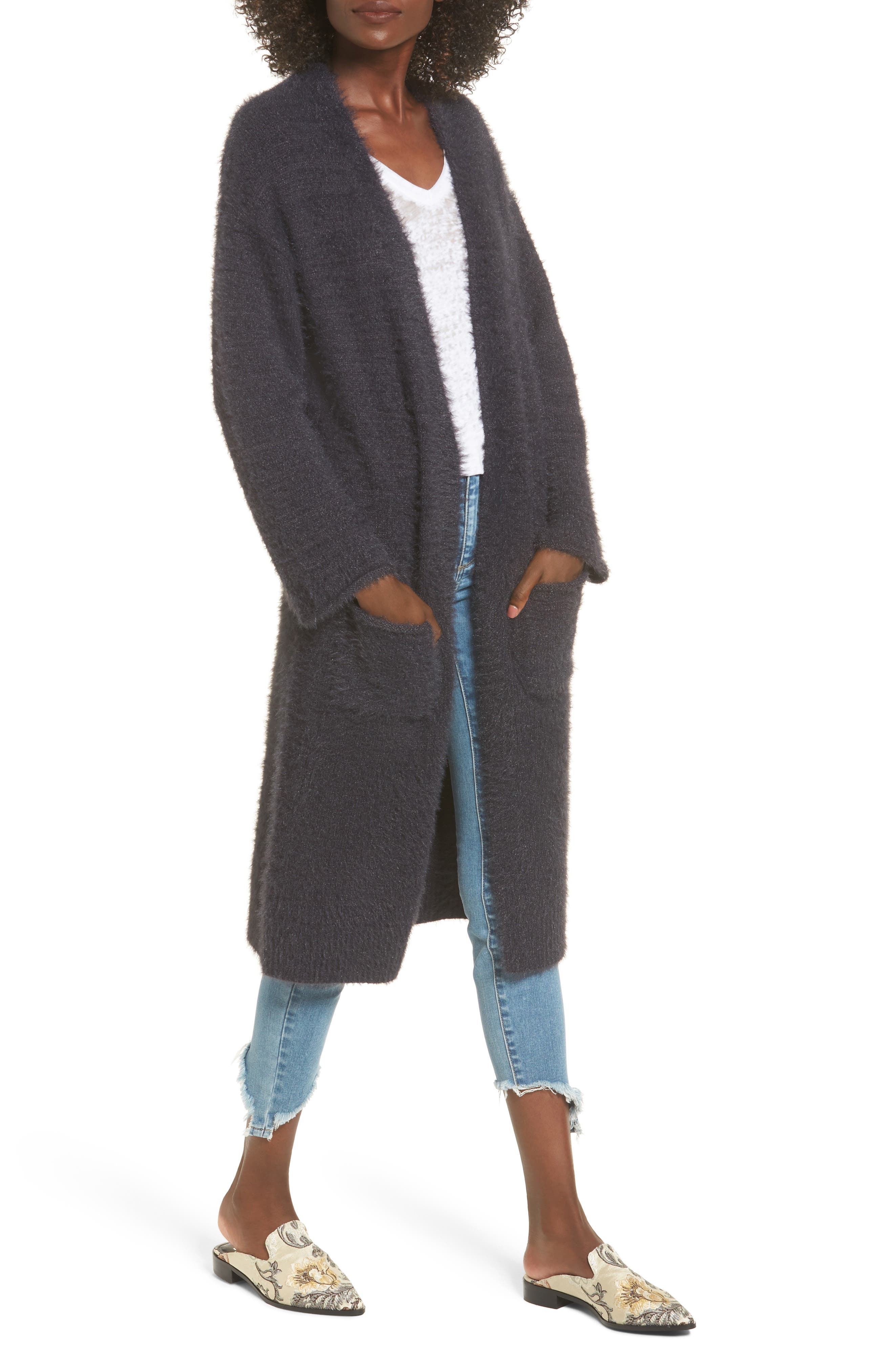 longline open cardigan