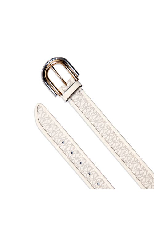 MICHAEL MICHAEL KORS MICHAEL MICHAEL KORS TWO-TONE LOGO BELT 