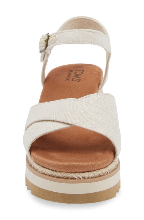 Shop Toms Gia Platform Wedge Sandal In Natural