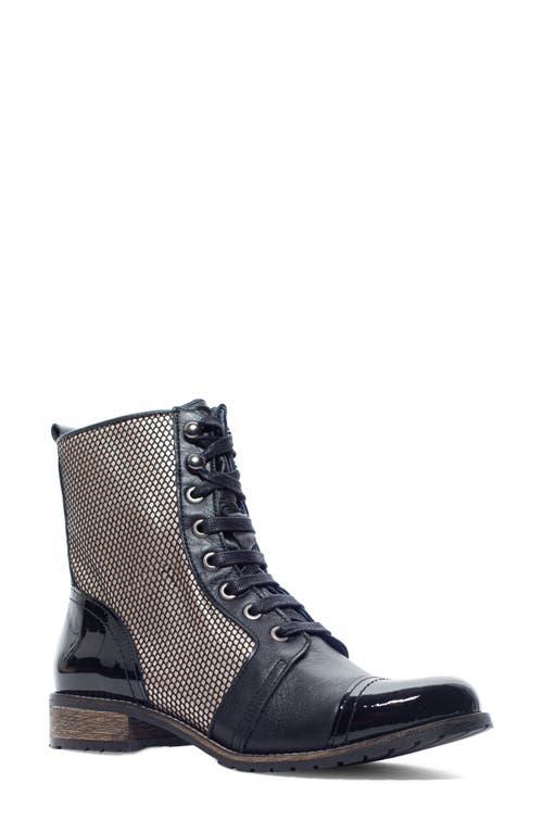 Unity in Diversity Liberty Elektra Lace-Up Boot in Paint It Black at Nordstrom, Size 7.5Us