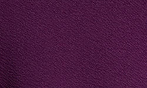 24seven Comfort Apparel Women's Simple Long Sleeve Knee Length Flared Dress In Purple