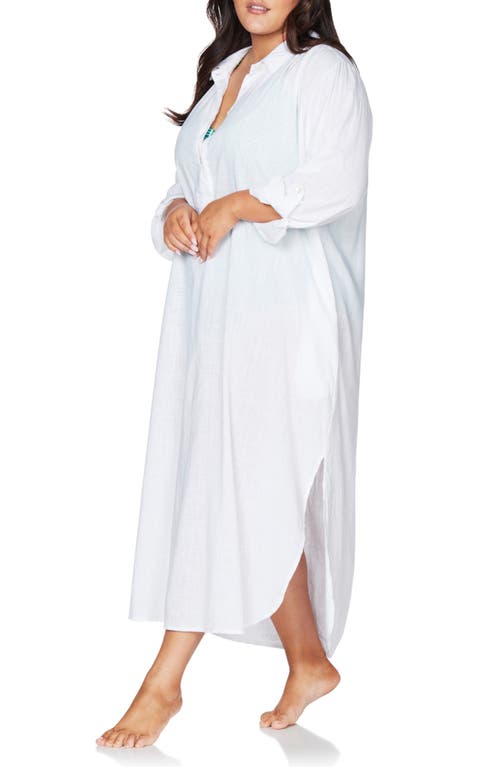 ARTESANDS ARTESANDS MONTEVERDI COTTON BLEND COVER-UP MAXI DRESS 