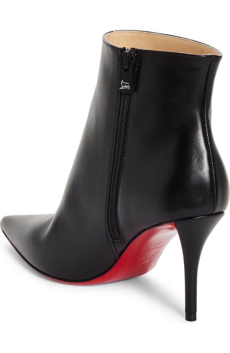 Christian Louboutin Apostropha Pointed Toe Bootie, Alternate, color, Black
