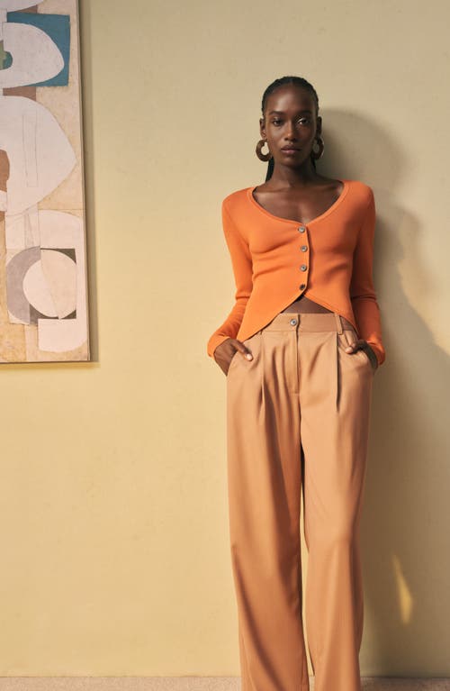 Shop Nordstrom X Harlem's Fashion Row House Of Aama Uptown Cardigan In Orange Mango