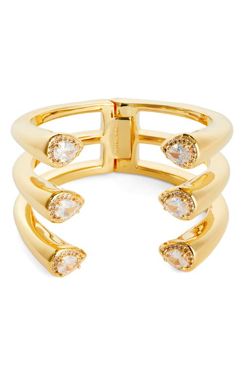 Shop Zimmermann Radiant Cubic Zirconia Cuff Bracelet In Gold