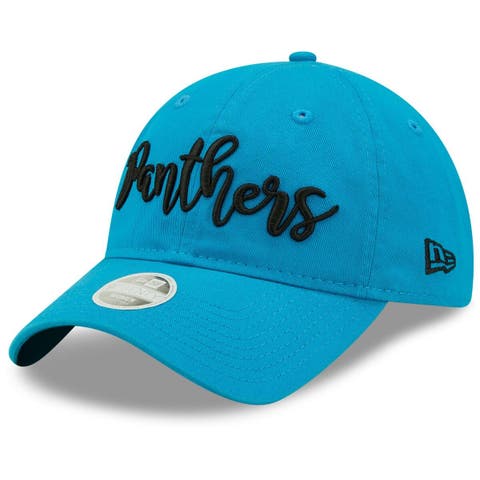 Women's New Era Blue Detroit Lions Script 9TWENTY Adjustable Hat