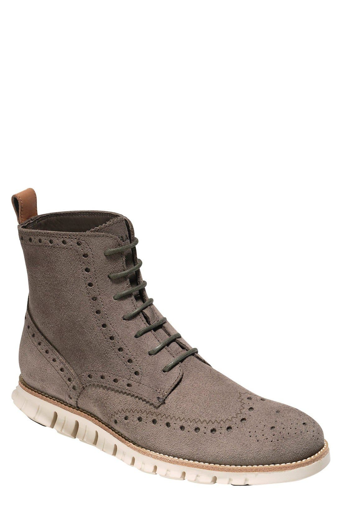 cole haan grey suede boots