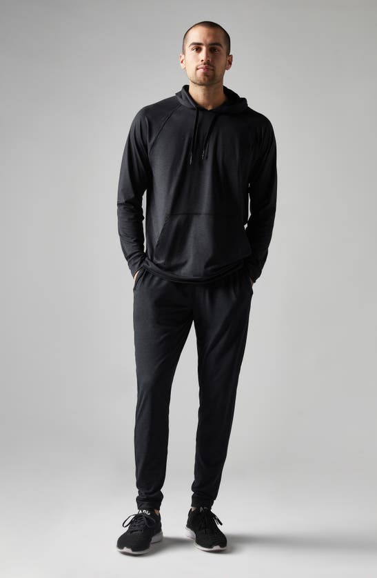 Shop Rhone Ooo Tapered Knit Pants In Black