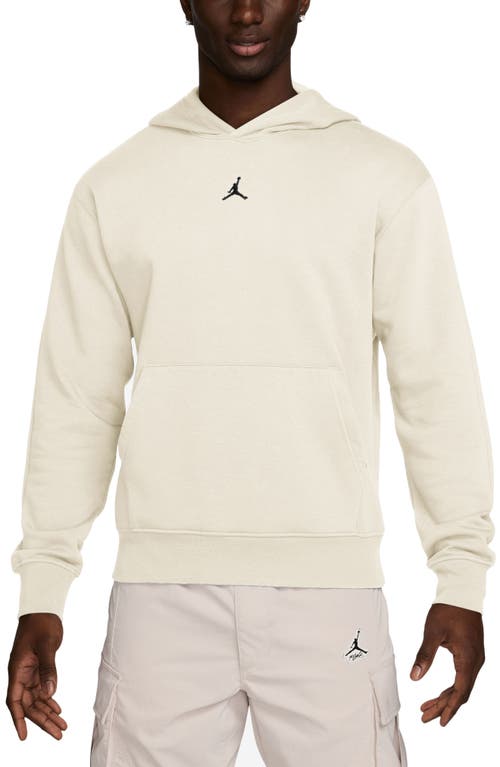 Shop Jordan Mvp Fleece Pullover Hoodie In Sail/black/black