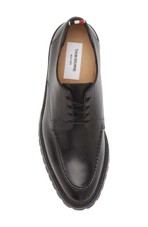 Shop Thom Browne Apron Toe Derby In Black