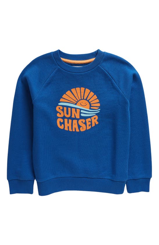 Shop Tucker + Tate Kids' Cotton Graphic Sweatshirt In Blue Memory Sun Chaser