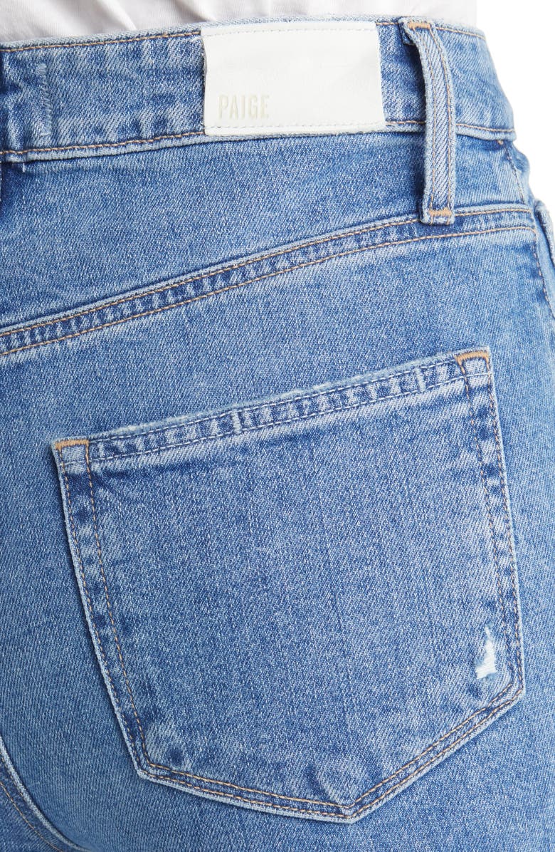 PAIGE Sarah Raw Hem Ankle Straight Leg Jeans, Alternate, color, Dandedest