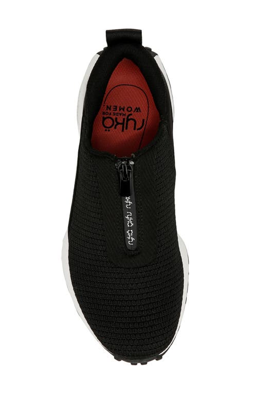 Ryka Women's Jumpstart-zip Slip On Sneakers In Black