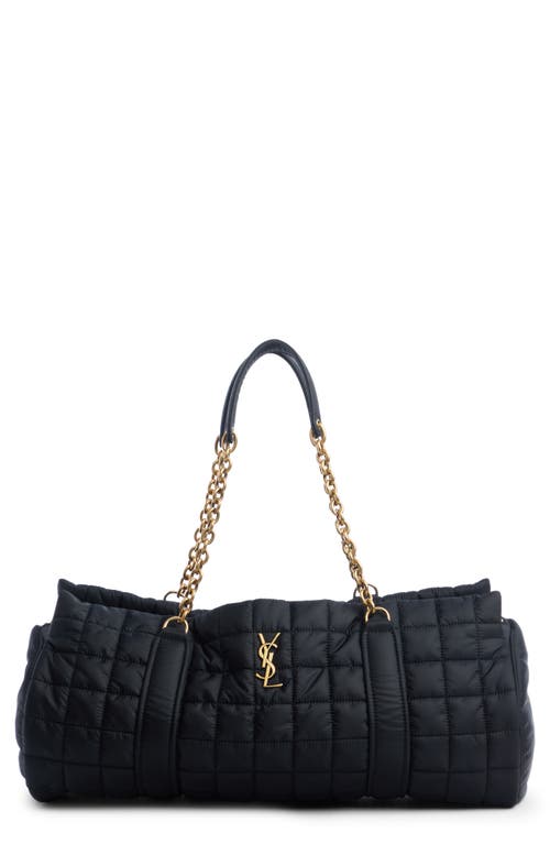 New Travel Quilted Tote in Noir