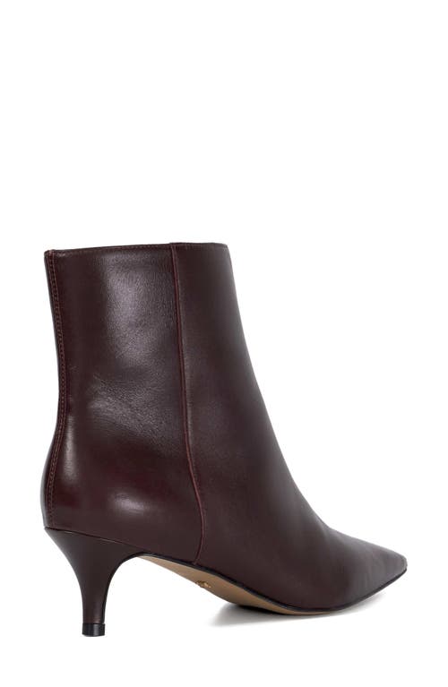 Dune London Offer Pointed Toe Kitten Heel Bootie In Dark