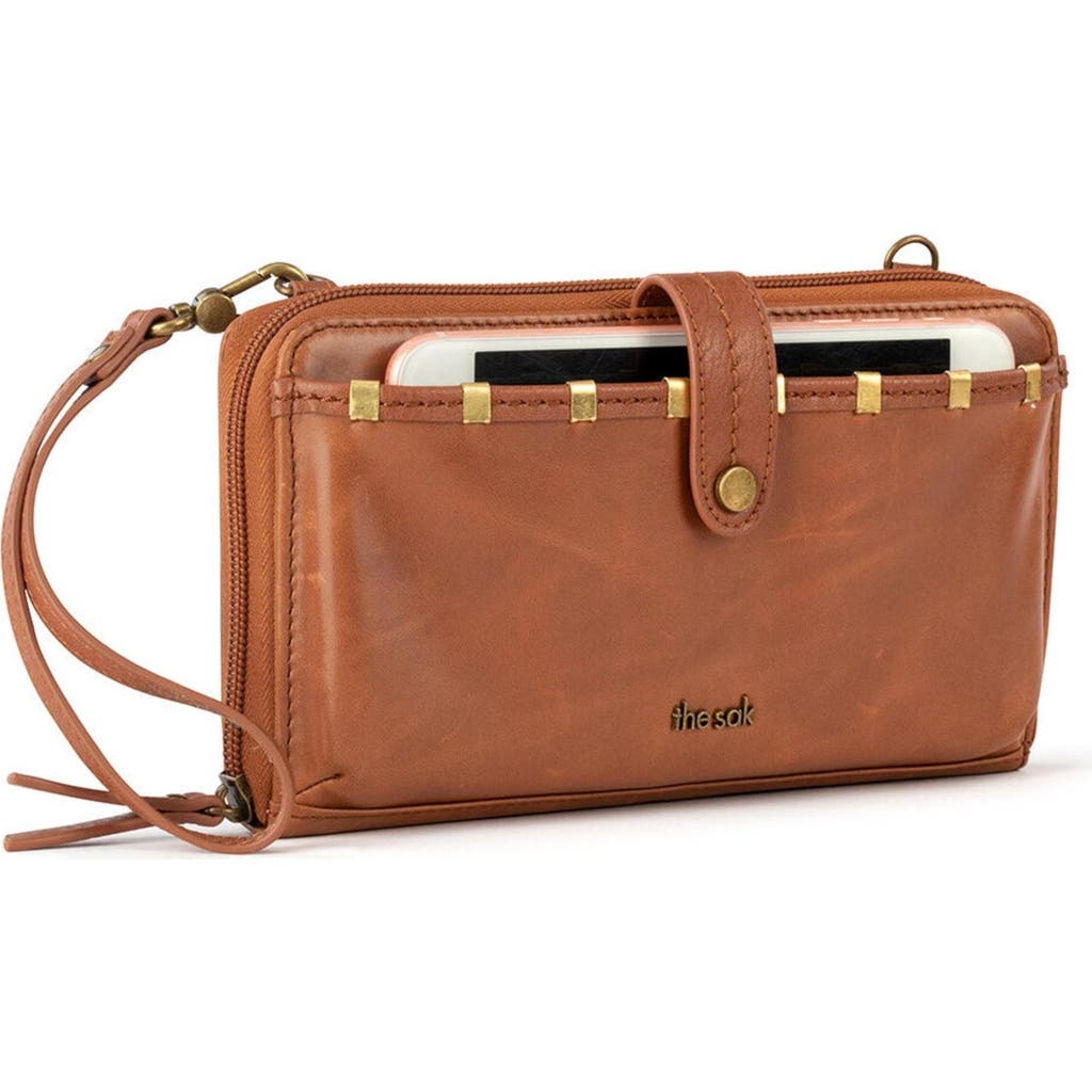 The Sak Iris Smartphone Crossbody In Tobacco Staples