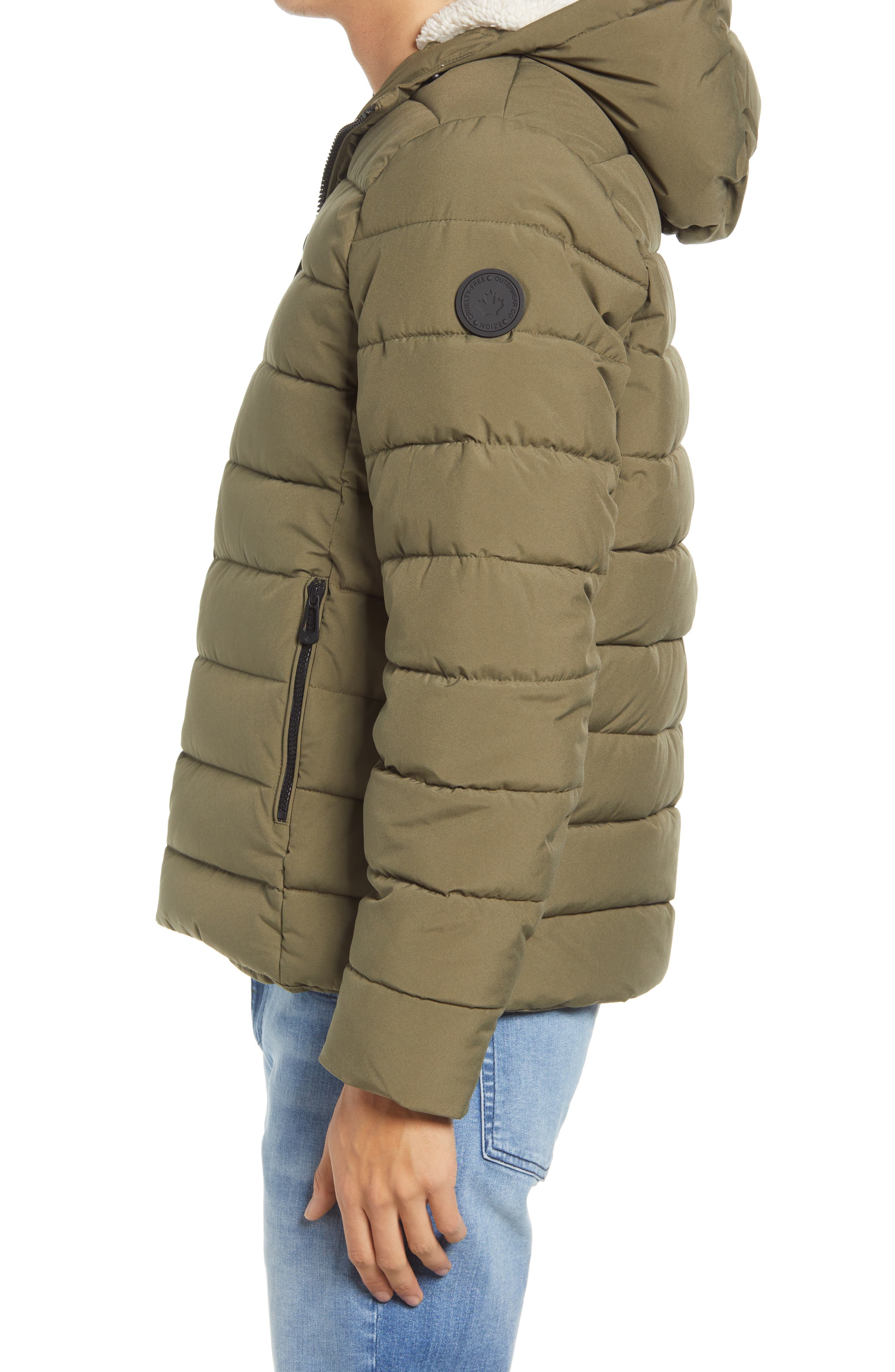 noize fleece puffer coat