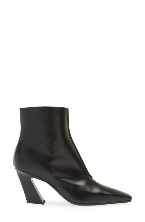Bottega Veneta Lewis Slant Heel Bootie In 1000 Black