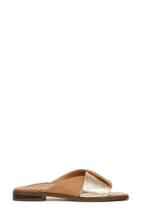 Vionic Miramar Slide Sandal In Camel/gold