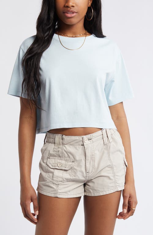 Oversize Crop T-Shirt in Blue Omphalodes