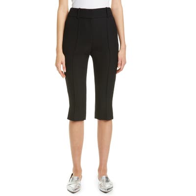 Veronica Beard Ward Pintucked Capris, Black