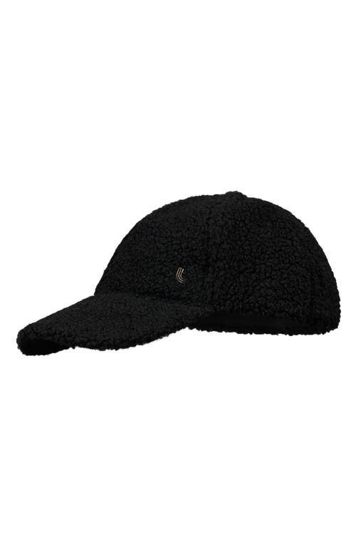 Edition High Pile Fleece Baseball Cap in Black Beauty