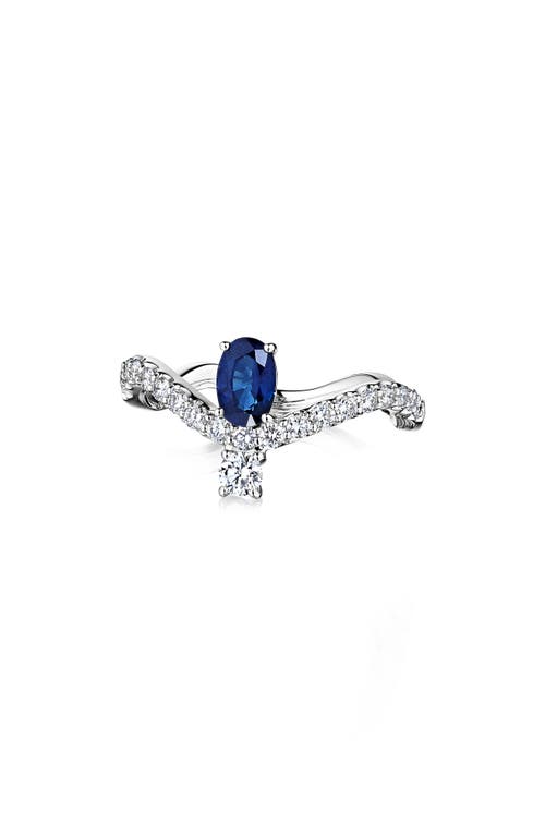 Hueb Mirage Diamond & Sapphire Ring in White Gold at Nordstrom, Size 7