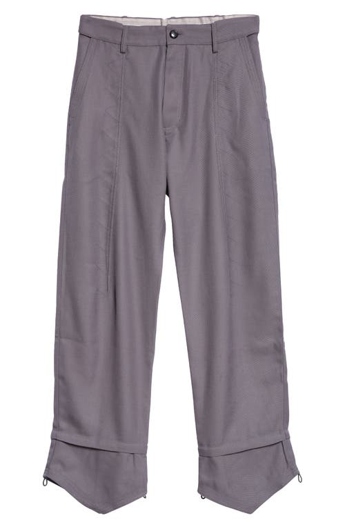 Shop Kiko Kostadinov Jacklight Pants In Iron Grey