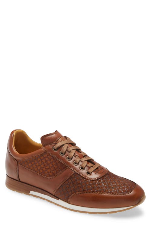 Shop Mezlan Maxim Sneaker In Tan Leather/suede