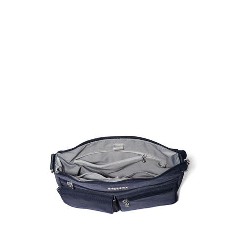 Baggallini Modern Everywhere Slim Crossbody Bag With Rfid Wristlet In French Navy