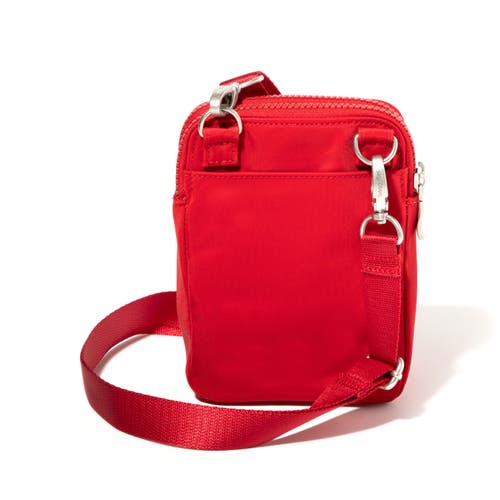 Shop Baggallini Modern Take Two Rfid Crossbody Bag In Crimson Red Twill