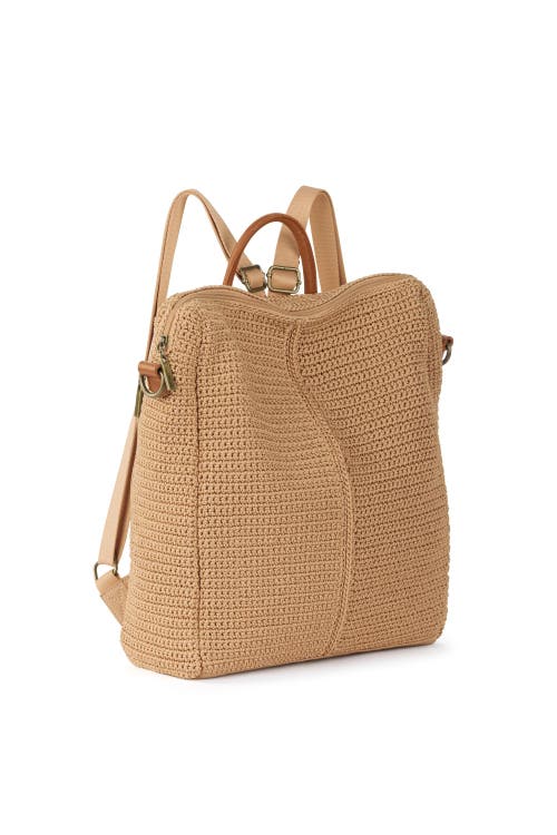 The Sak Women's Los Feliz Crochet Backpack In Bamboo