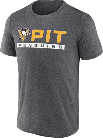 Men's Fanatics Branded Charcoal Pittsburgh Penguins 2022 Stanley Cup Playoffs Wraparound T-Shirt Size: Medium