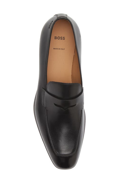 Hugo Boss Boss Lisbon Penny Loafer In Black