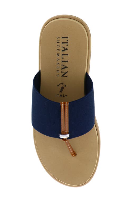Italian Shoemakers Jahzara Elastic Strap Sandal In Navy