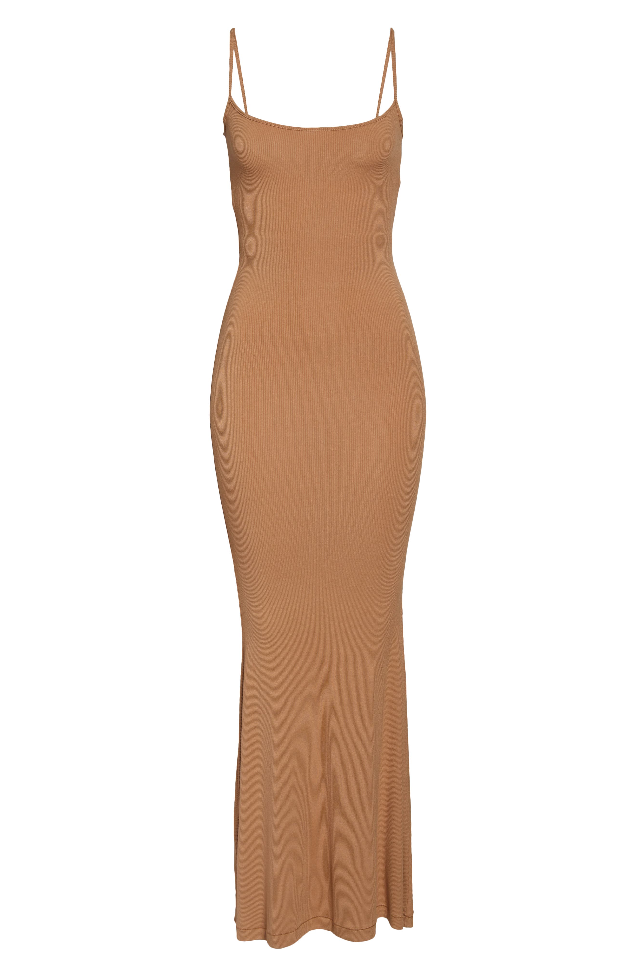 SKIMS Ribbed Long Slipdress | Nordstrom