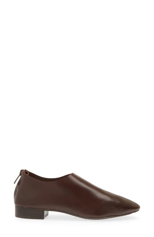 Shop Chocolat Blu Emily Loafer In Dark Brown Leather