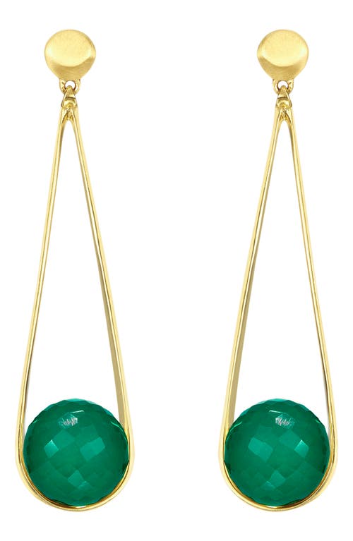 Dean Davidson Ipanema Drop Earrings In Green Onyx/gold