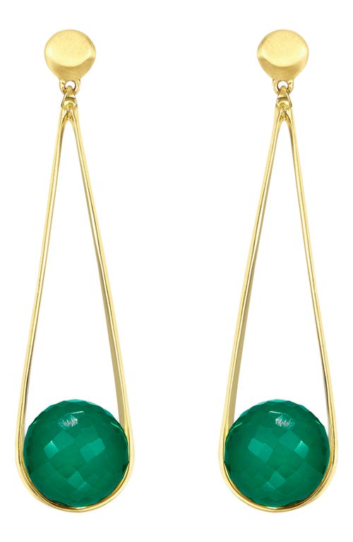 Dean Davidson Ipanema Drop Earrings In Green Onyx/gold