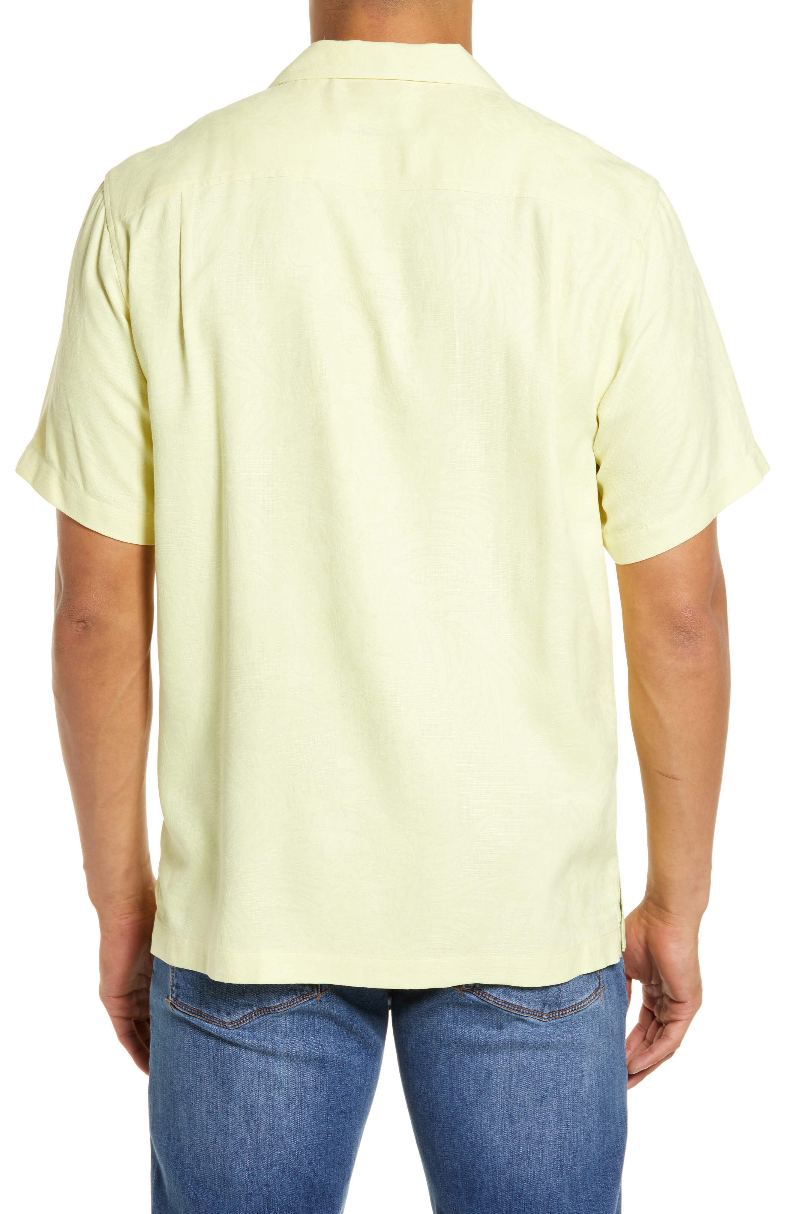 Yellow button up shirt short sleeve Clearance