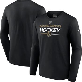 Youth Vegas Golden Knights Black Primary Logo Long Sleeve T-Shirt