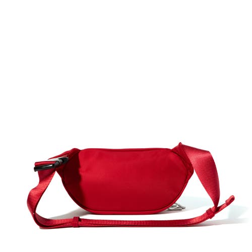 Shop Baggallini On The Go Belt Bag Waist Pack In Crimson Red Twill