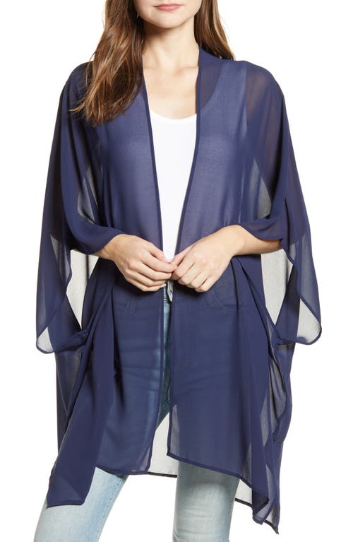 Nordstrom Chiffon Wrap in Navy Peacoat at Nordstrom