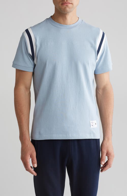 PUMA x Noah Jet Stripe T-Shirt Blue Wash at Nordstrom,