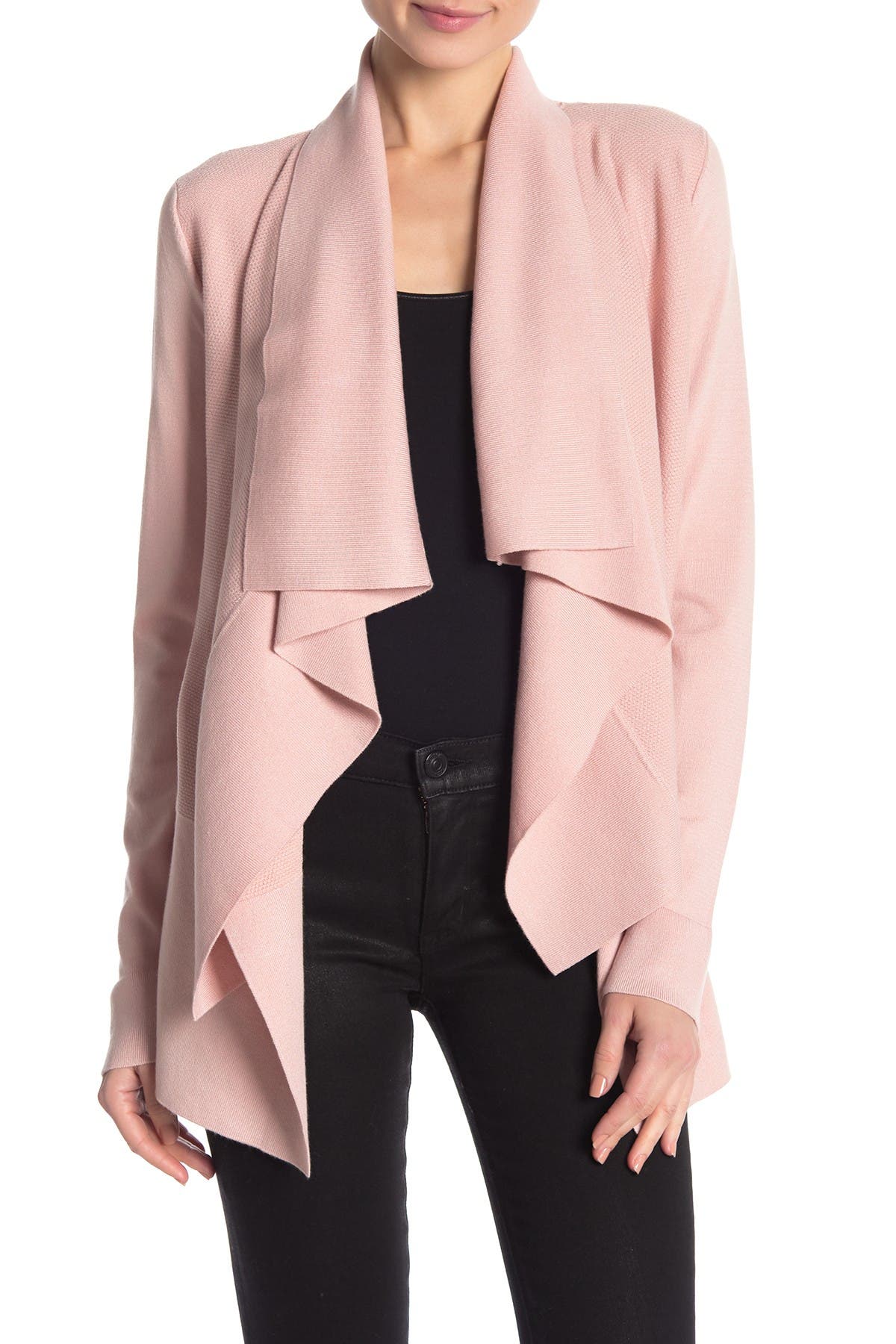 drape front cardigan