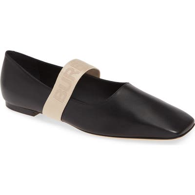 Burberry Pennine Mary Jane Flat, Black