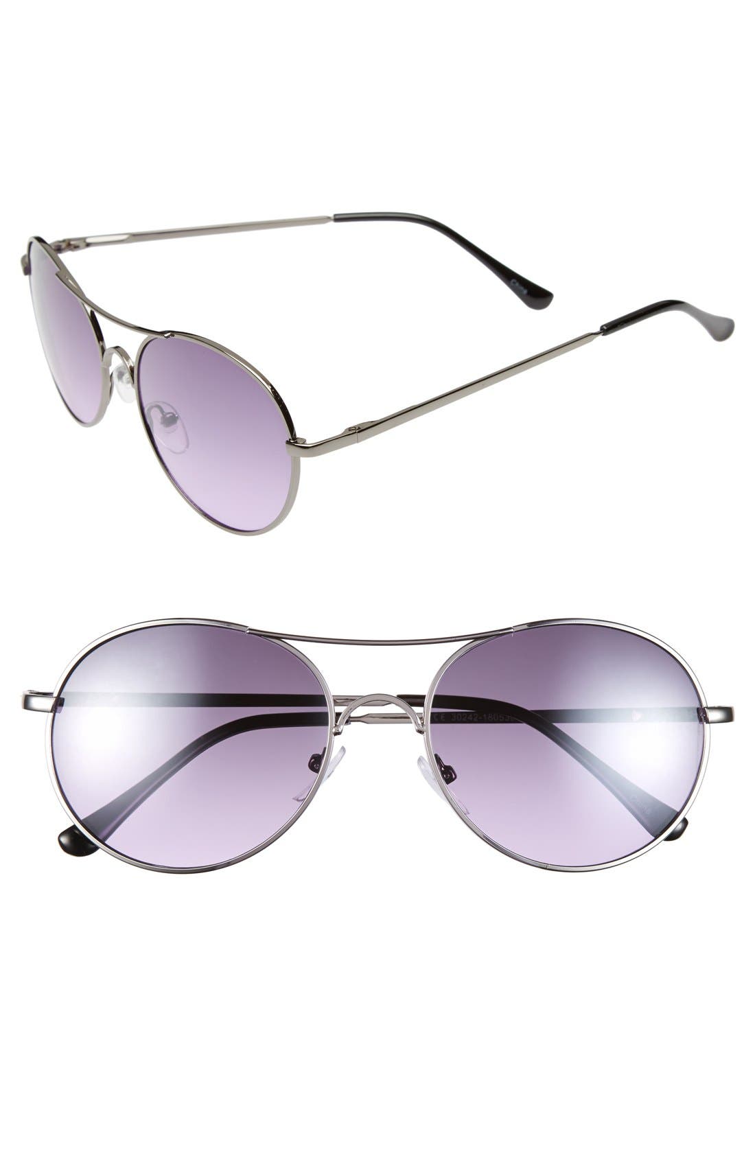Icon Eyewear 53mm Metal Aviator Sunglasses Nordstrom