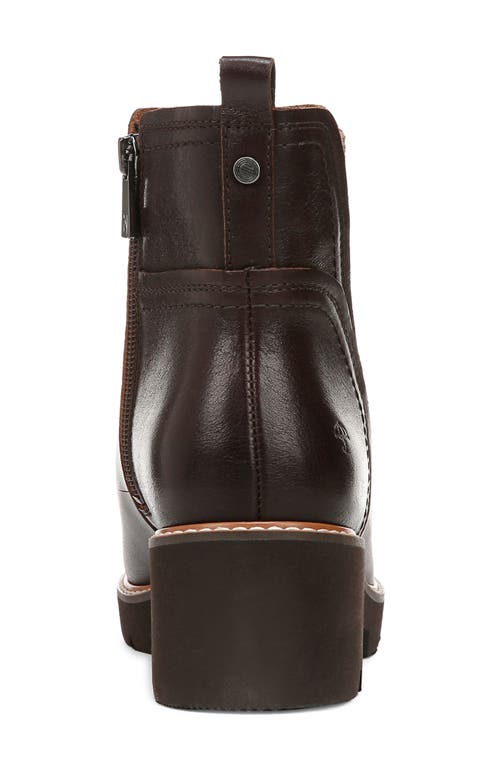 Naturalizer Darry-bootie Lug Sole Chelsea Booties In Dark Brown