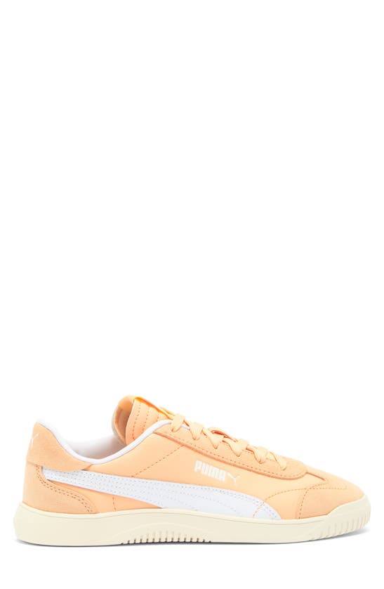 Puma Club 5v5 Sneaker In Peach Fizz- Whit