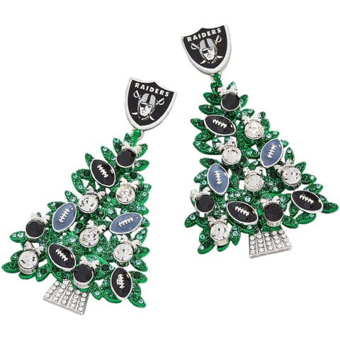 Seattle Seahawks Earrings / Christmas Earrings / Santa Hat 